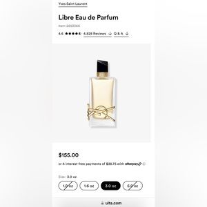 YSL Libre Eau De Parfum